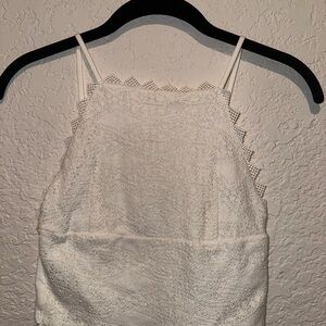 Topshop Cream Lace Cami